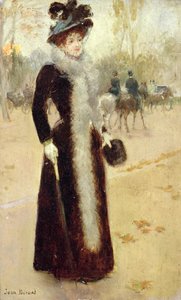 ブローニュの森に住むパリジャンの女性、1899年頃
